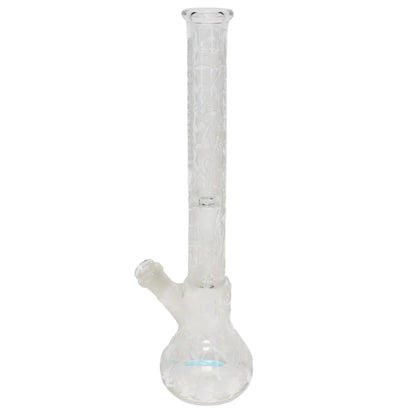 Governmint Glass x Liberty Clear Bubble Base Water Pipe - Grateful Dead Uncle Sam "High Times" Sandblast