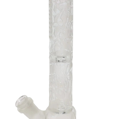Governmint Glass x Liberty Clear Bubble Base Water Pipe - Grateful Dead Uncle Sam "High Times" Sandblast