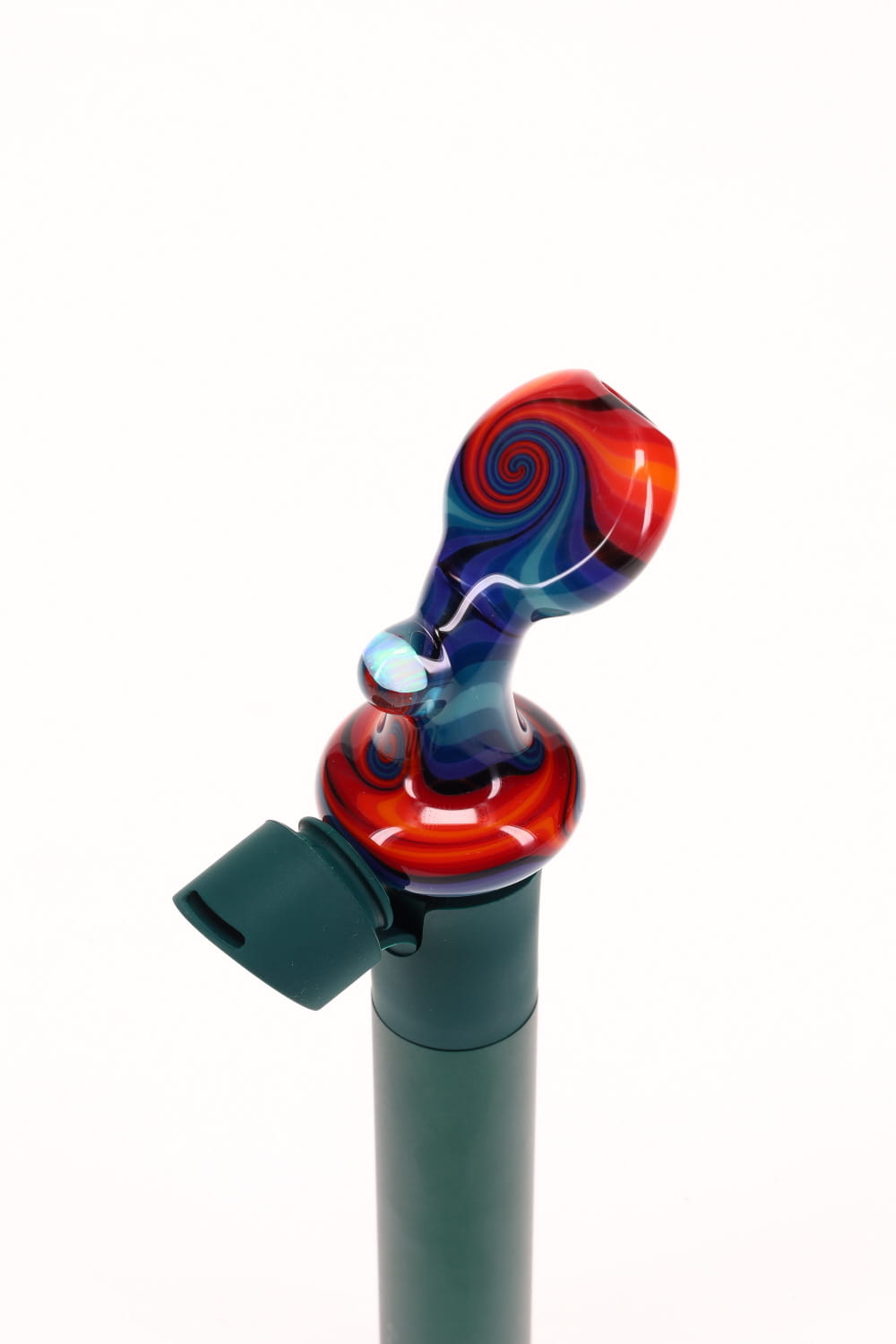 Dale Sommers Worked Pivot Mouthpiece with Opal - Blue, Purple & Orange
