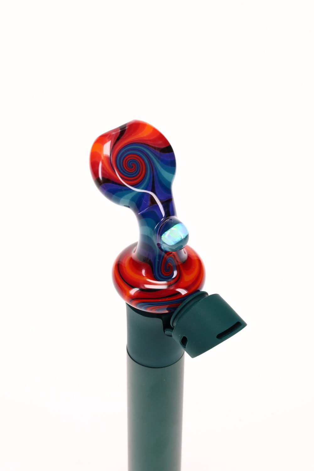 Dale Sommers Worked Pivot Mouthpiece with Opal - Blue, Purple & Orange