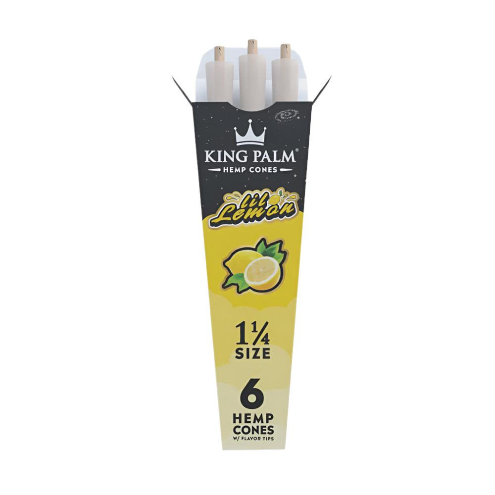 King Palm Lil Lemon 1 1/4 Hemp Cones 6 pack