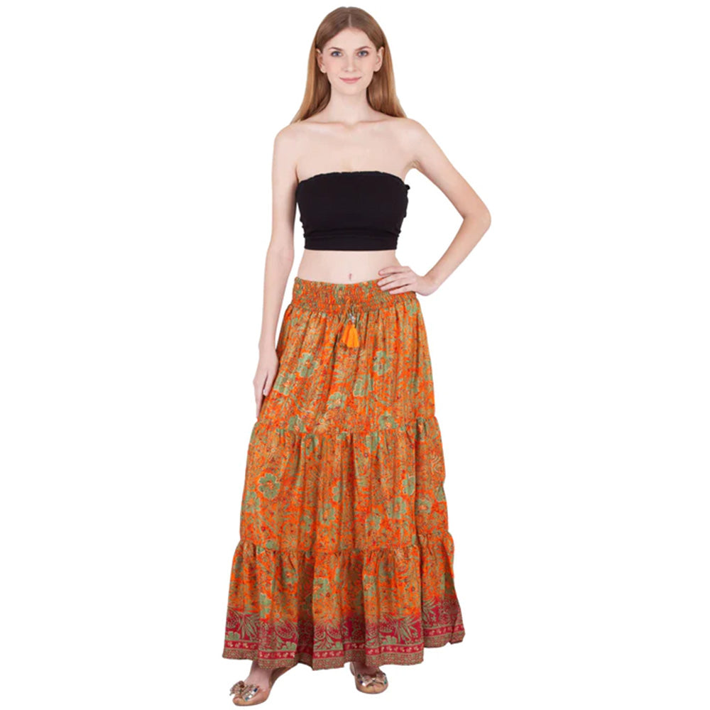 Long Sari Skirt