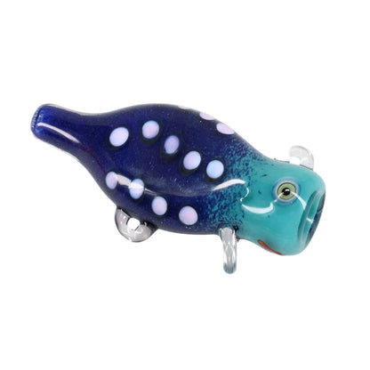 Matty White Glass Frog/Fish Assorted Chillum