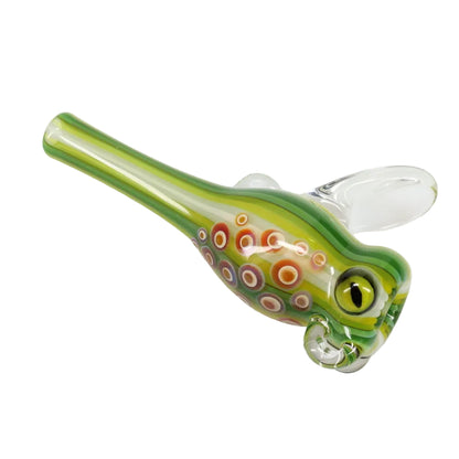 Matty White Glass Frog/Fish Assorted Chillum