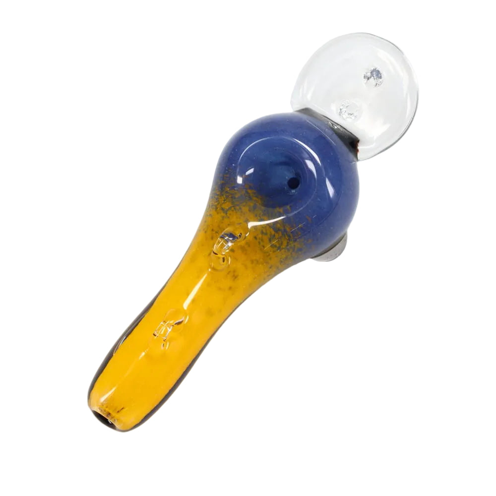 dichroic glass fishing lures Matty White Glass Frit with Dichro Stripe Fishing Lure Spoon – Sunshine Daydream