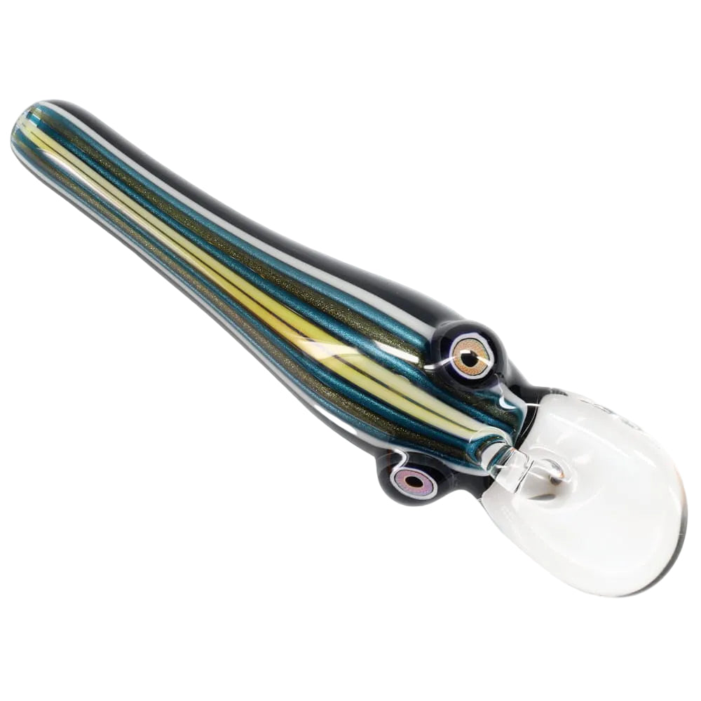 Matty White Glass Linework Fishing Lure Spoon - Assorted