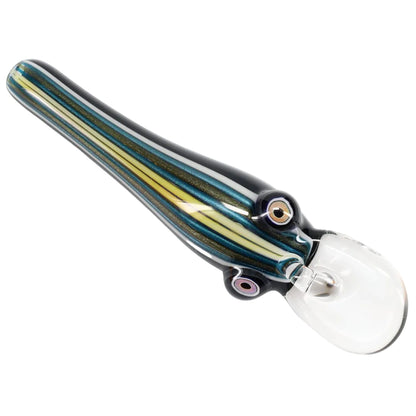 Matty White Glass Linework Fishing Lure Spoon - Assorted
