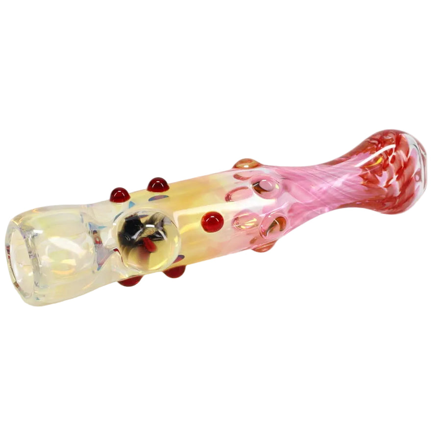 Matty White Glass Goldy Fume with Millie Chillum