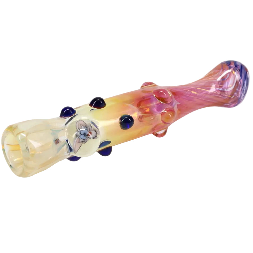 Matty White Glass Goldy Fume with Millie Chillum