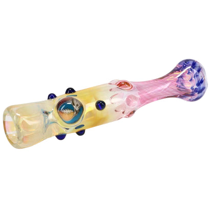 Matty White Glass Goldy Fume with Millie Chillum