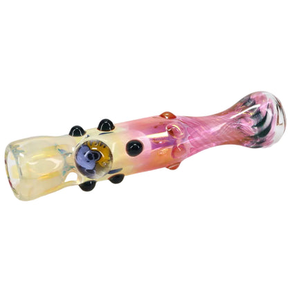 Matty White Glass Goldy Fume with Millie Chillum