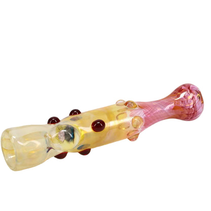 Matty White Glass Goldy Fume with Millie Chillum