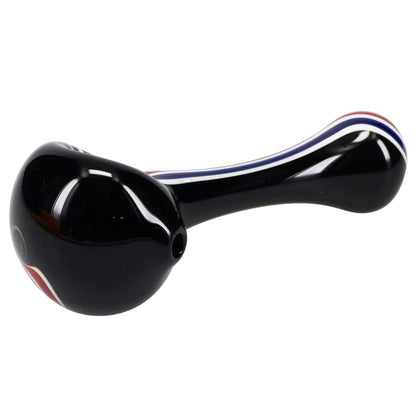Matty White Glass Grateful Dead Millie Black Stripe Spoon