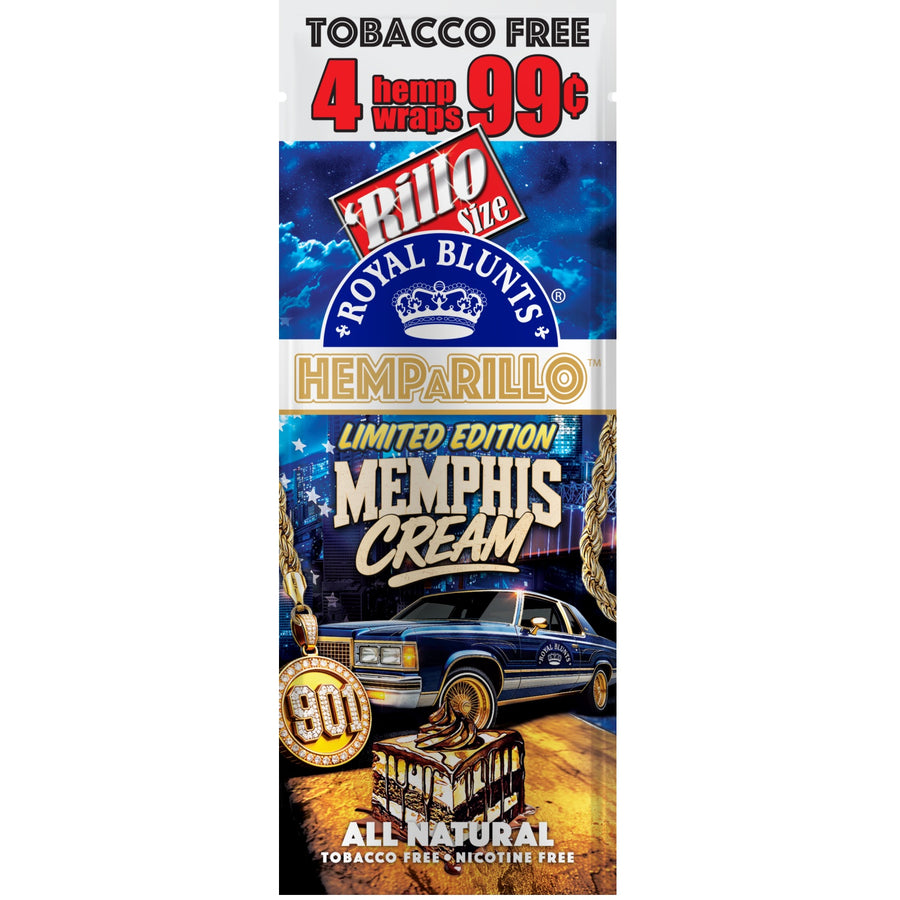 Hemparillo Wraps 4 Pack - Memphis Cream