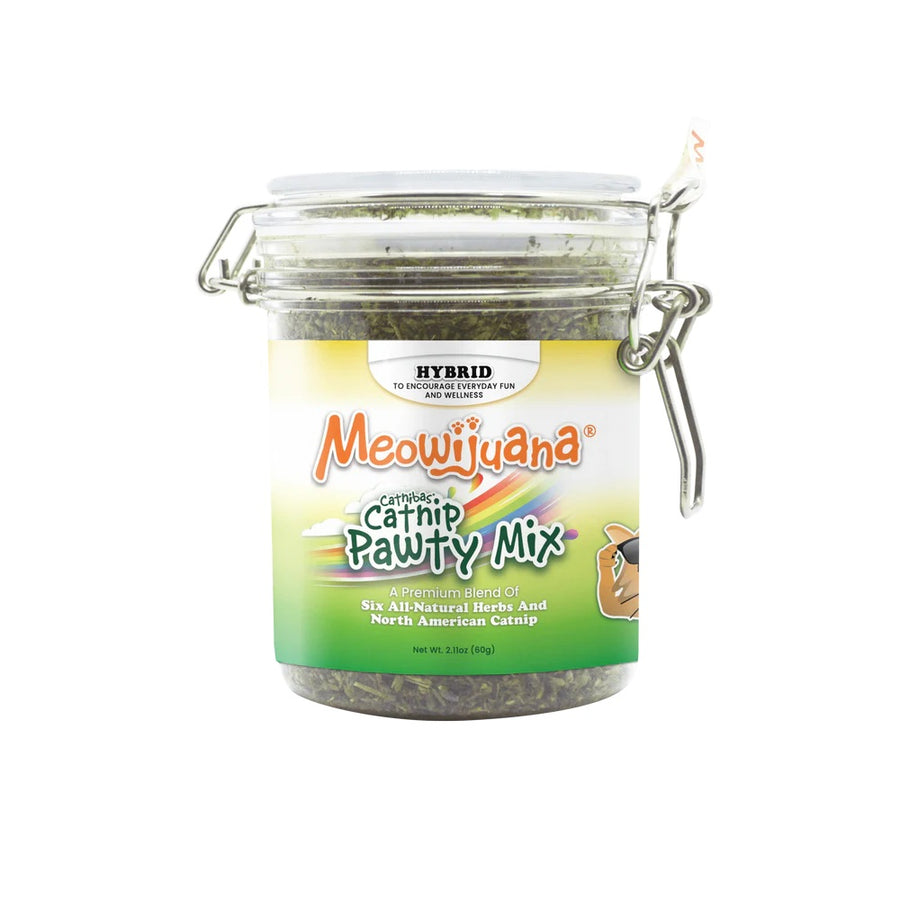 Meowijuana Jar of Catnibas Pawty Mix 60g
