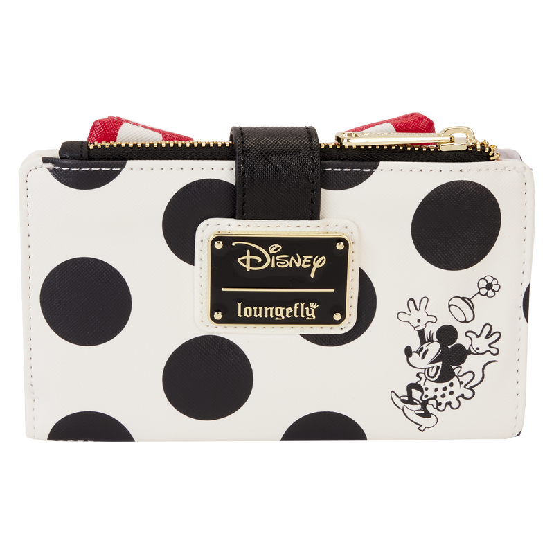 Loungefly Minnie Mouse Rocks the Dots Classic Flap Wallet SALE