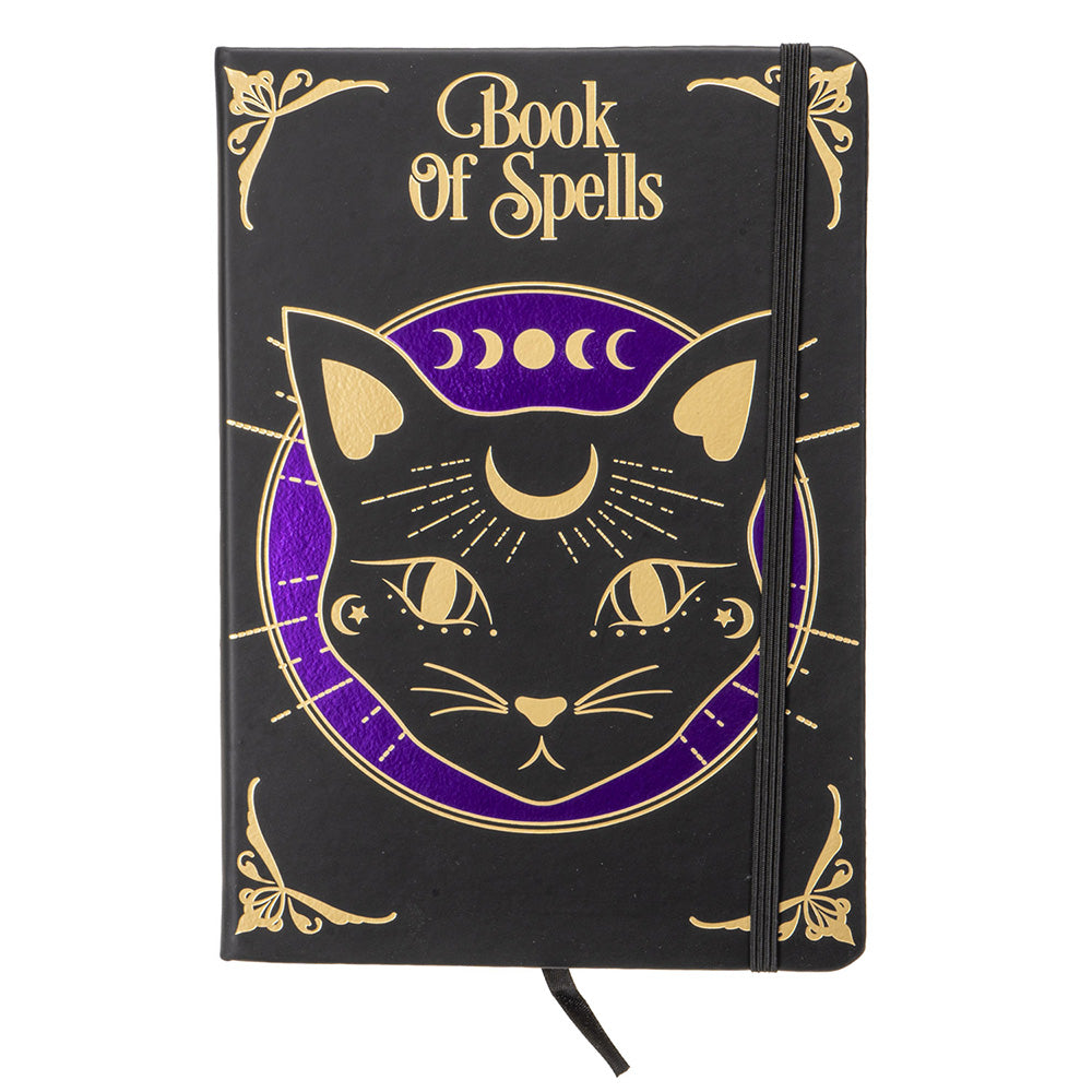Black Cat Mystic Book of Spells Journal