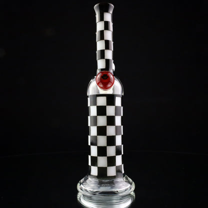 Niko Cray Black & White Sand Blasted Checkered Pattern Tube