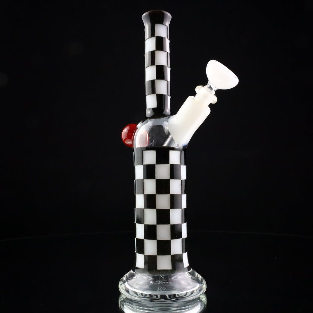 Niko Cray Black & White Sand Blasted Checkered Pattern Tube