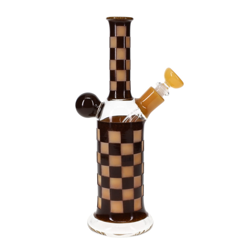 Niko Cray Brown & Tan Sand Blasted Checkered Pattern Tube