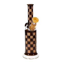 Niko Cray Brown & Tan Sand Blasted Checkered Pattern Tube