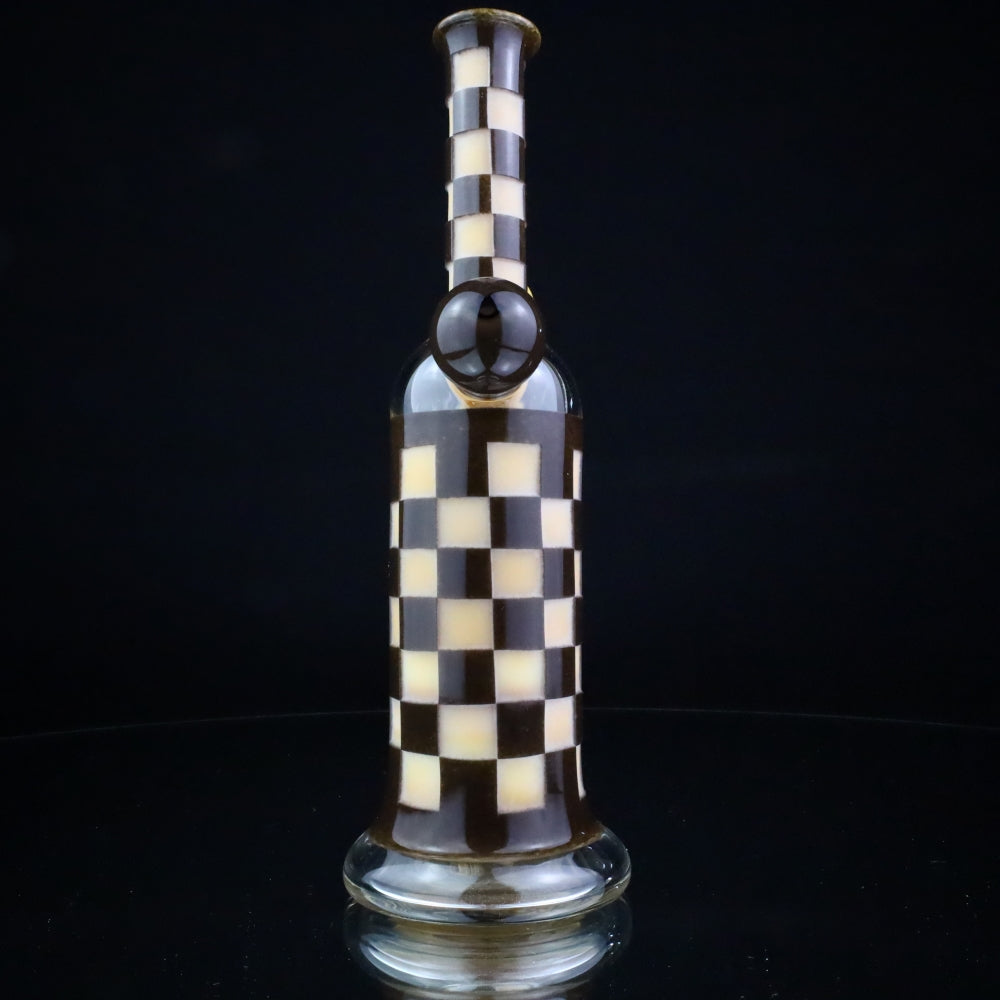 Niko Cray Brown & Tan Sand Blasted Checkered Pattern Tube