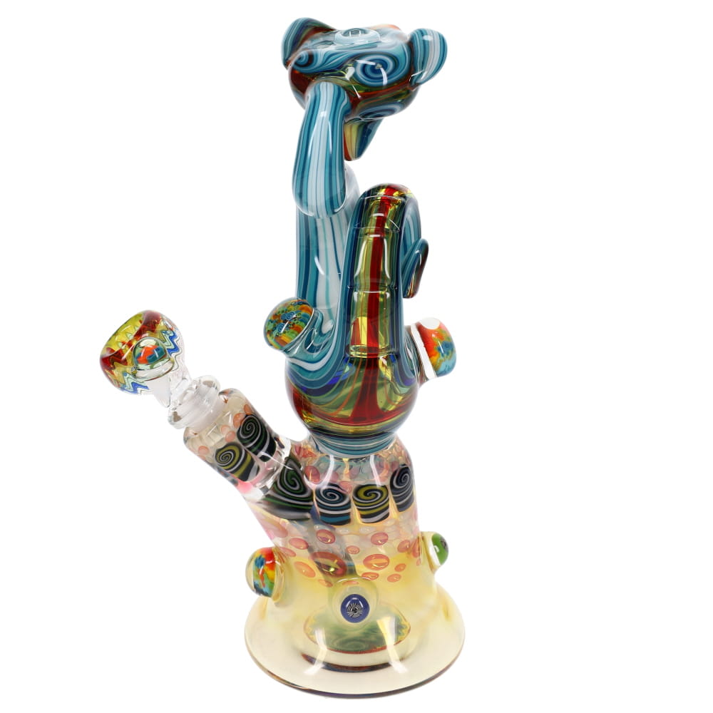 Niko Cray X Chunk Glass X Cowboy Glass Rainbow Snake Beaker