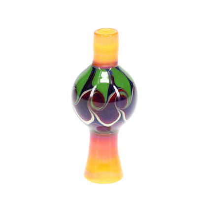 P.A. Jay Glass Amber Green Bubble Cap
