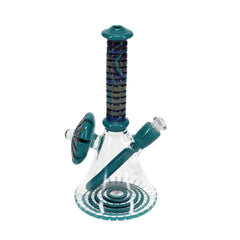 P.A. Jay Glass Turquoise Worked Beaker