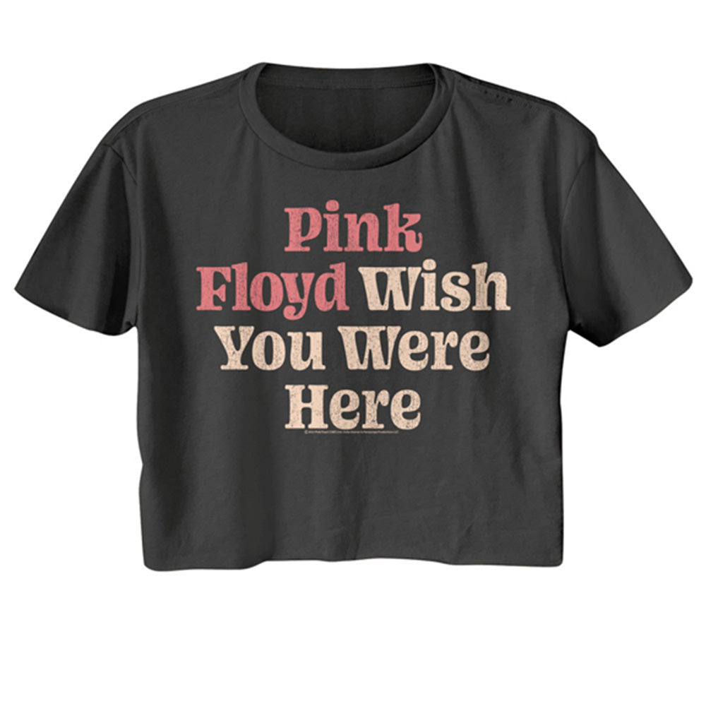 Pink Floyd Wish You Were Here Festival Ladies Crop Top T-Shirt