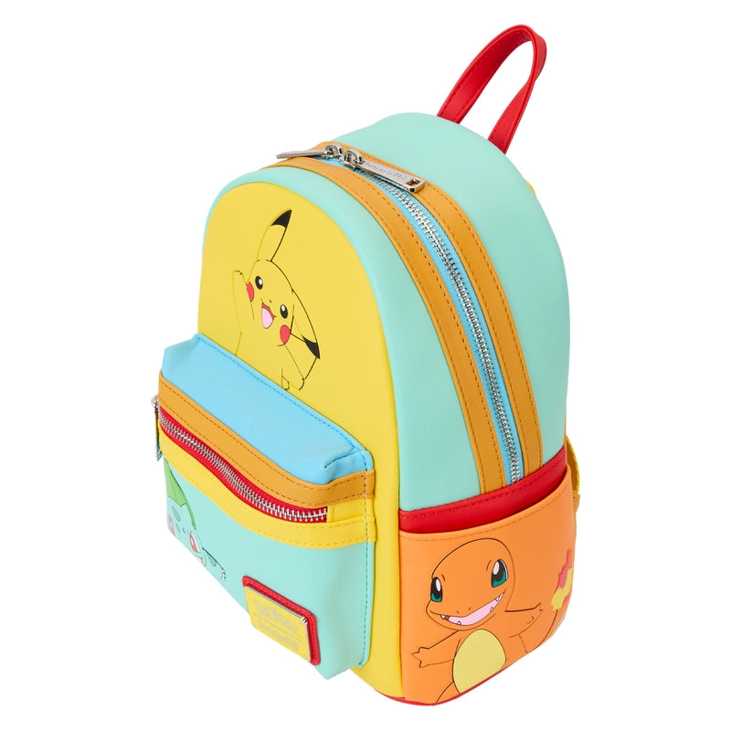 Loungefly Pokémon Color Block Starters Mini Backpack - Thumbnail 2