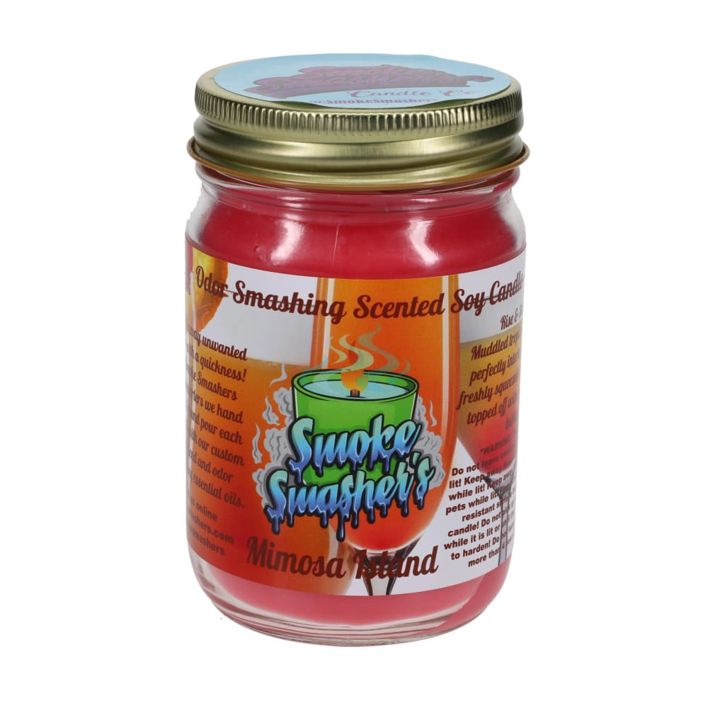 Smoke Smashers Odor Smashing Scented Soy Candle - Mimosa Island