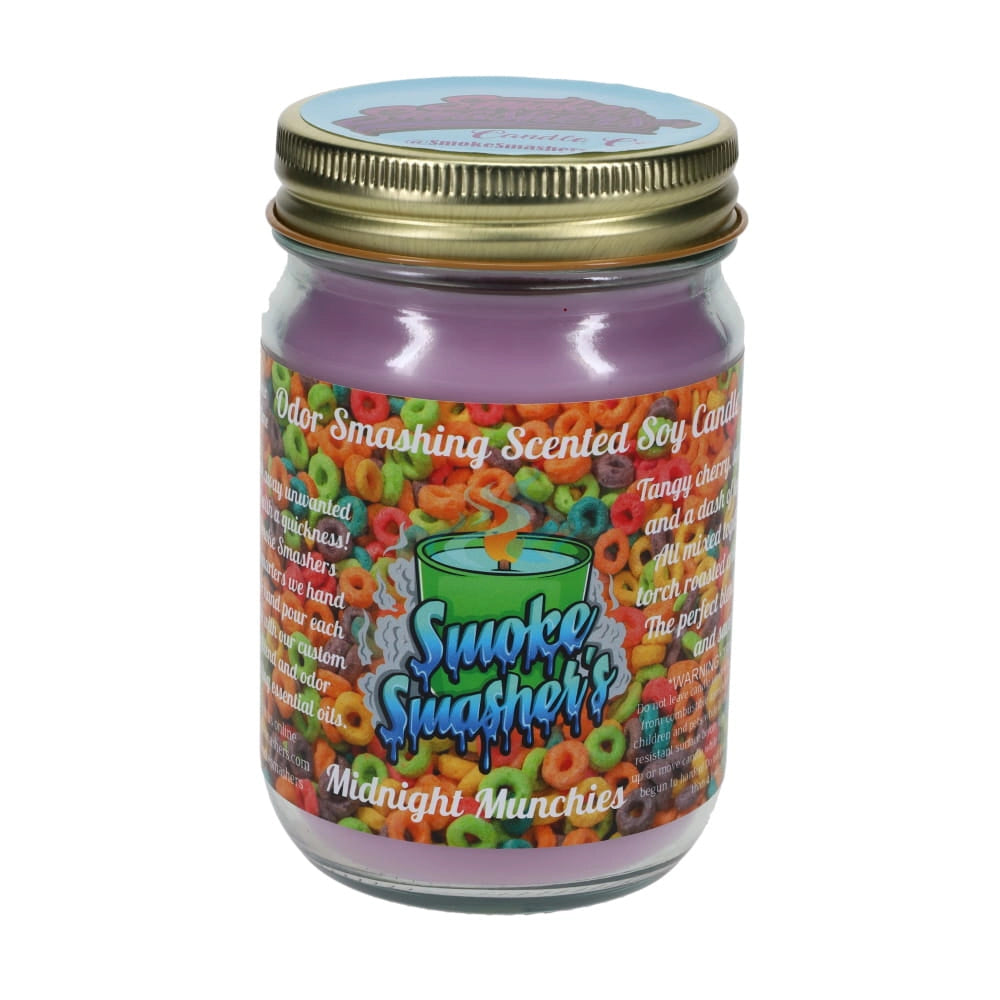 Smoke Smashers Odor Smashing Scented Soy Candle - Midnight Munchies