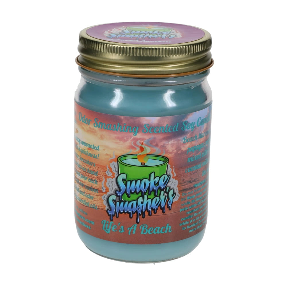 Smoke Smashers Odor Smashing Scented Soy Candle - Life's a Beach