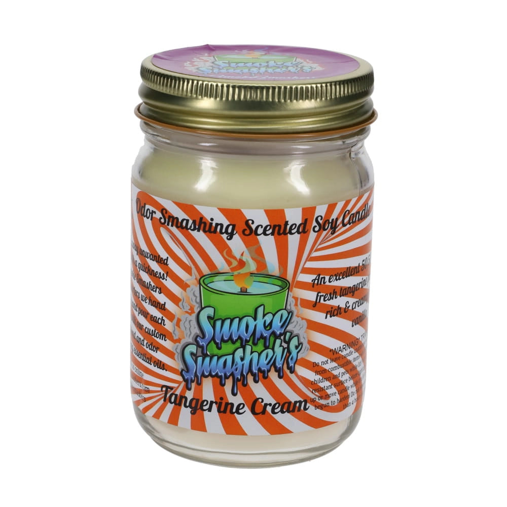 Smoke Smashers Odor Smashing Scented Soy Candle - Tangerine Cream