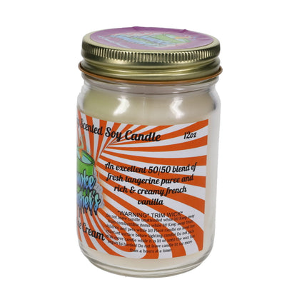 Smoke Smashers Odor Smashing Scented Soy Candle - Tangerine Cream