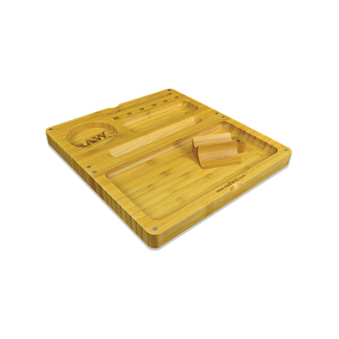 RAW Back Flip Bamboo Rolling Tray