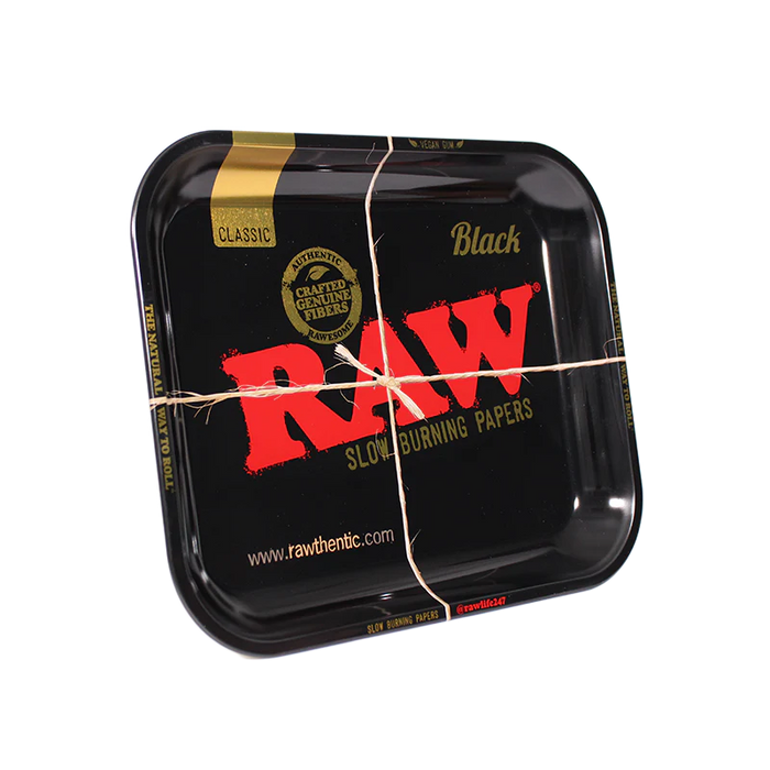 RAW Black Rolling Tray - Large
