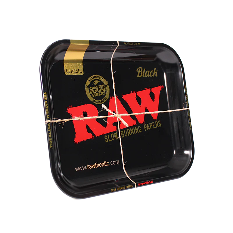 RAW Black Rolling Tray - Large