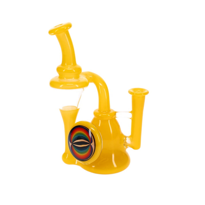 Cristo Backpack Recycler Rig - Yellow with Rainbow Disc – Sunshine Daydream
