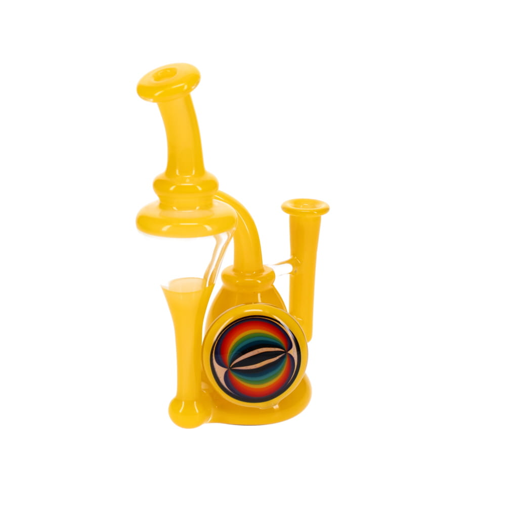 Big Rig Backpack Rianbow Cristo Backpack Recycler Rig - Yellow with Rainbow Disc – Sunshine Daydream