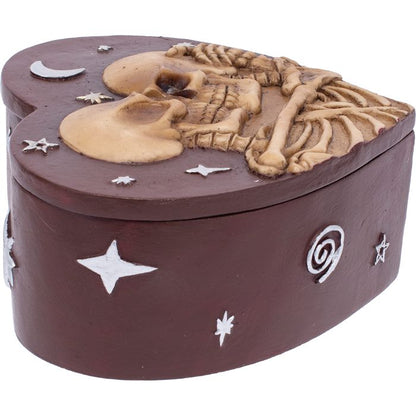 Fujima Skeleton Heart Love Stash Box