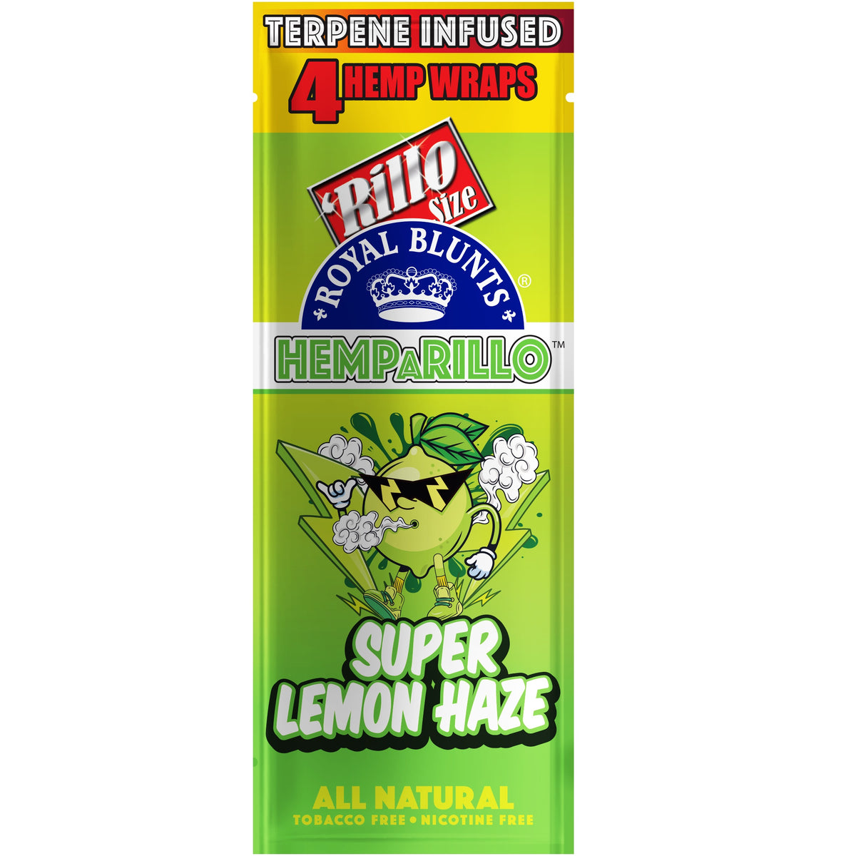 Hemparillo Terpene Infused Wraps 4 Pack - Super Lemon Haze