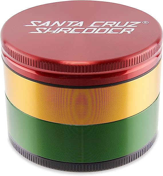 Santa Cruz Shredder 4 Piece Grinder - Large  - Rasta