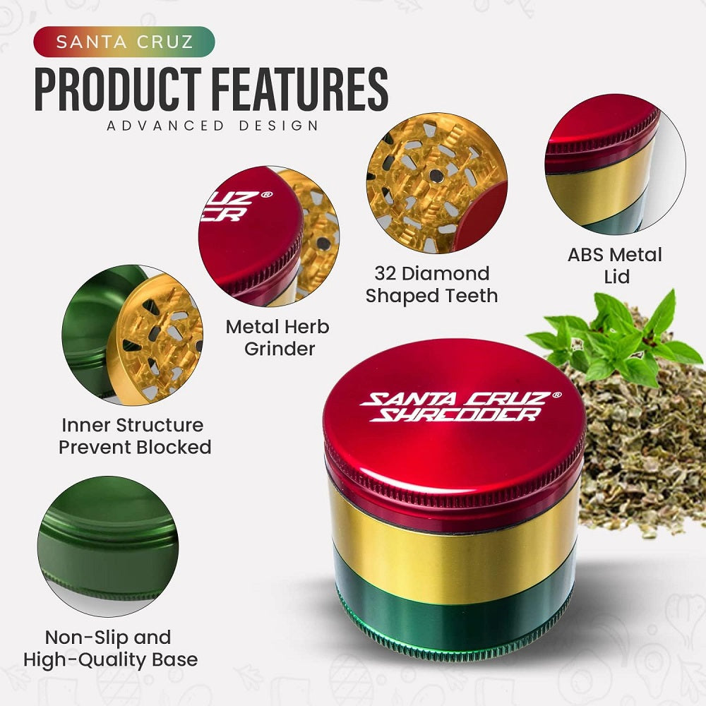 Santa Cruz Shredder - Custom 4 Piece Herb Grinder