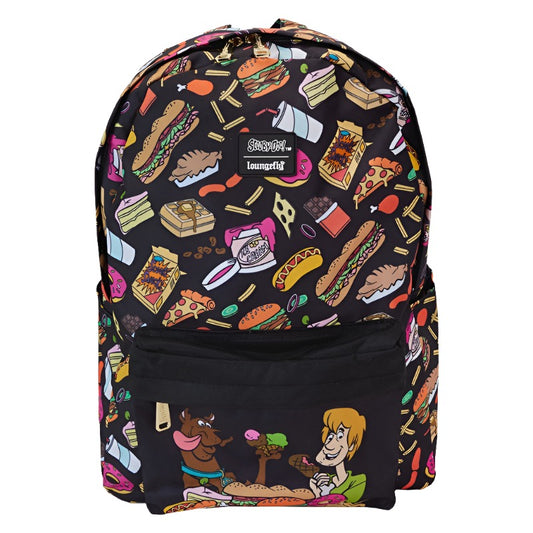 Loungefly Scooby-Doo Munchies All-Over Print Nylon Square Full-Size Backpack