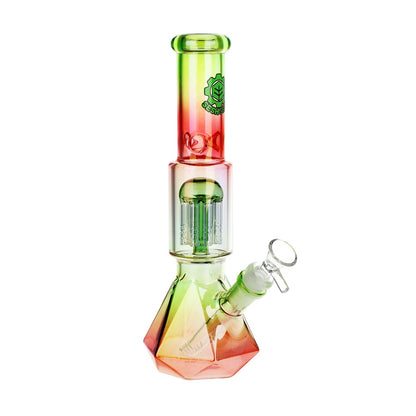 SeshGear 10" Prism Ombre Color Tree Perc Beaker