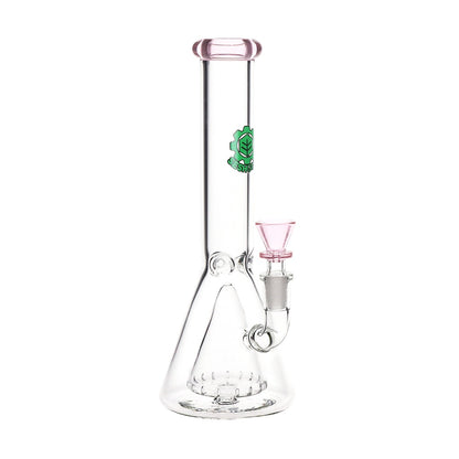 SeshGear 10" Color Rim Pyramid Perc Beaker
