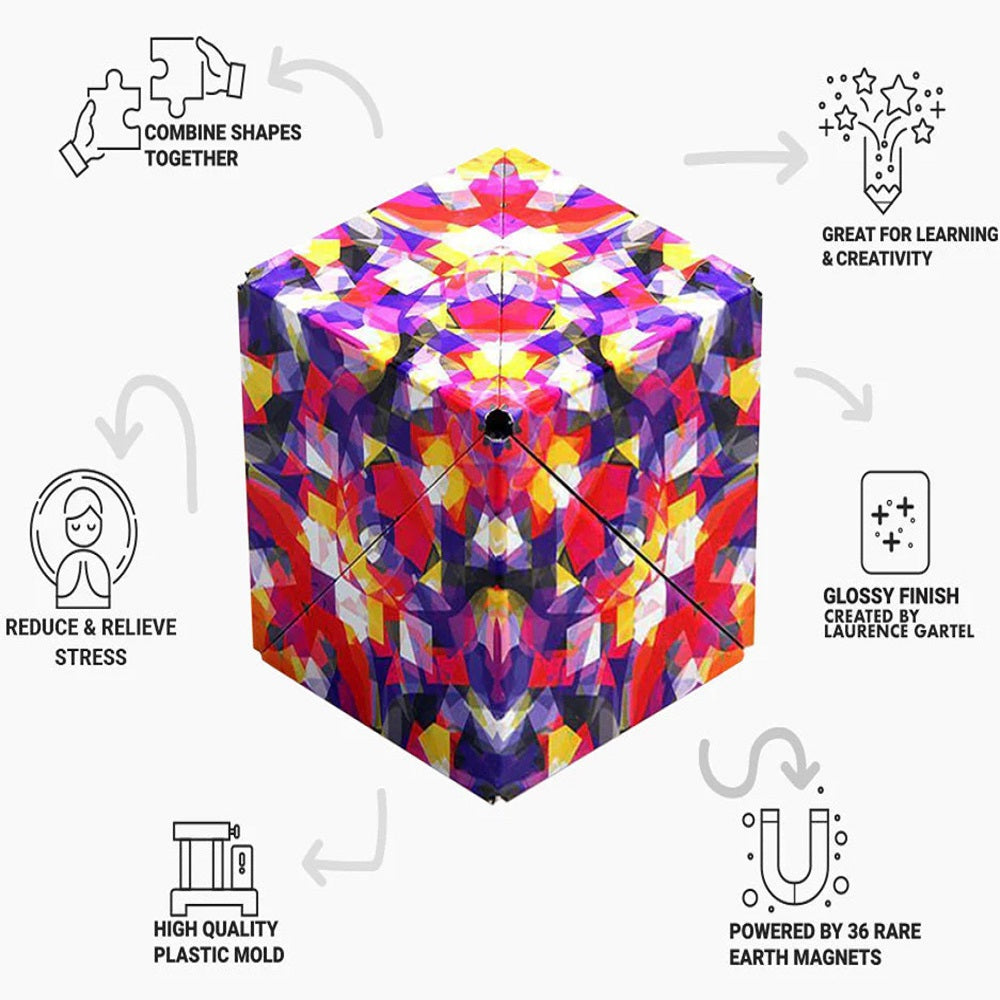 Shashibo Magnetic Puzzle Cube - Confetti