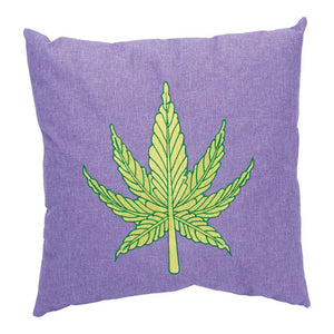 Purple Leaf Plush Pillow
